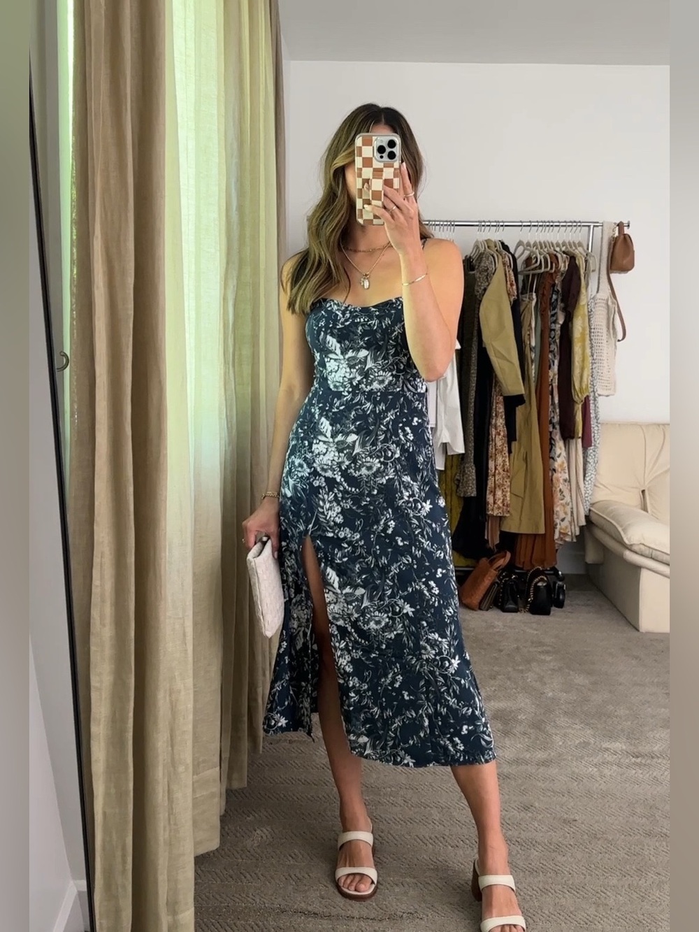 NWT Abercrombie and Fitch Camille Midi Dress